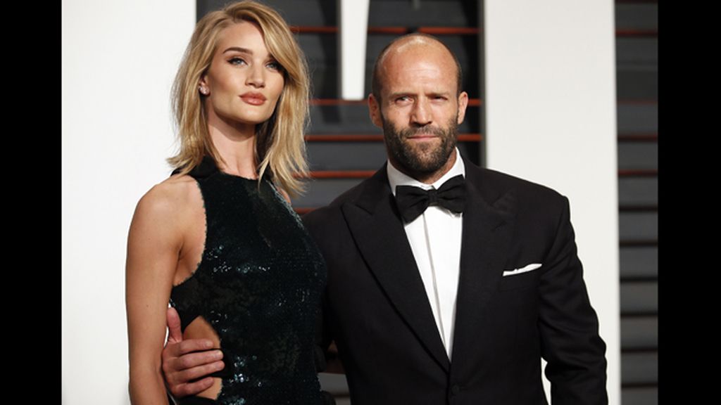 El actor Jason Stratham y la modelo Rosie Huntington