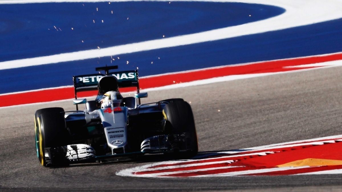 Lewis Hamilton en el circuito de Austin, Estados Unidos