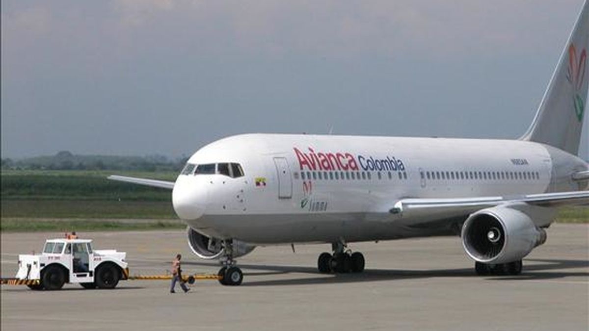 Un avión de la empresa colombiana Avianca. EFE/Archivo