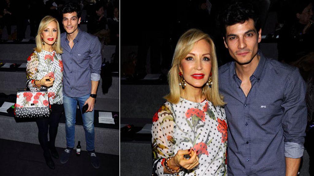 Carmen Lomana en el desfile de Amaya Arzuaga