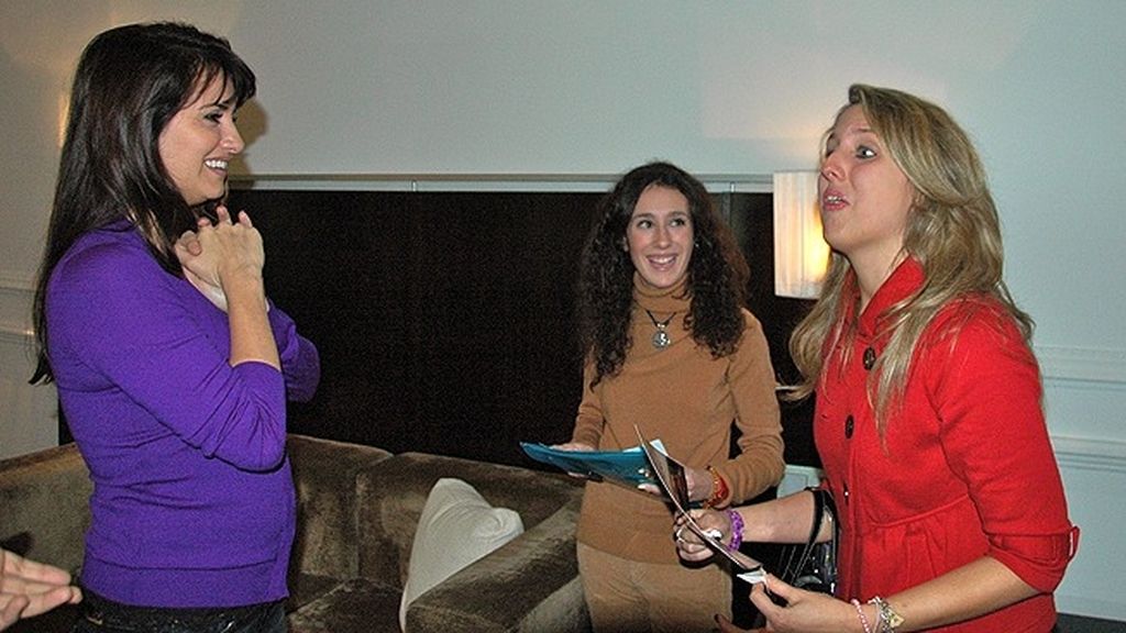 La actriz se mostró encantada junto a sus fans