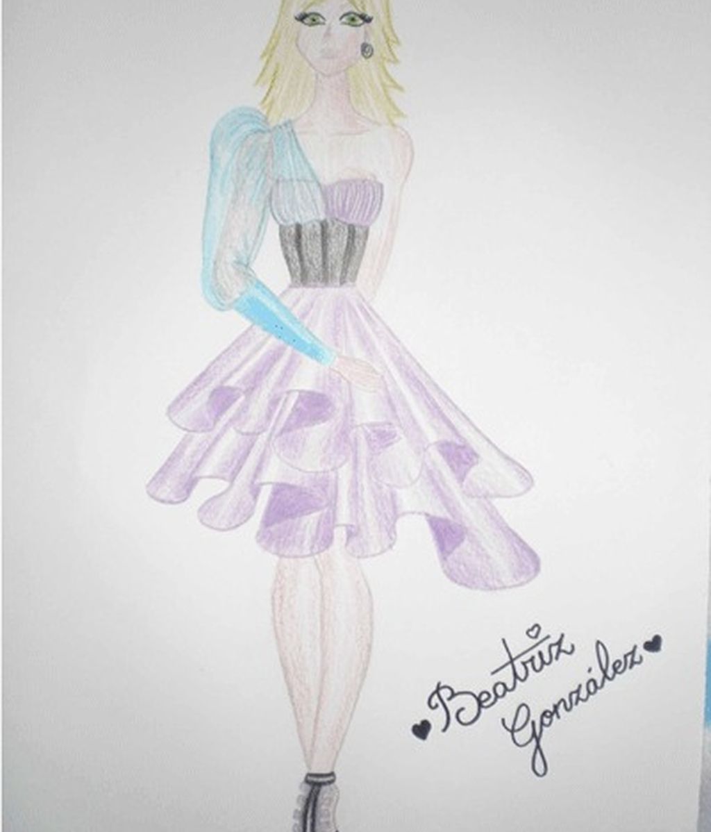 Los bocetos para el estilismo de Mercedes Milá en GH 12