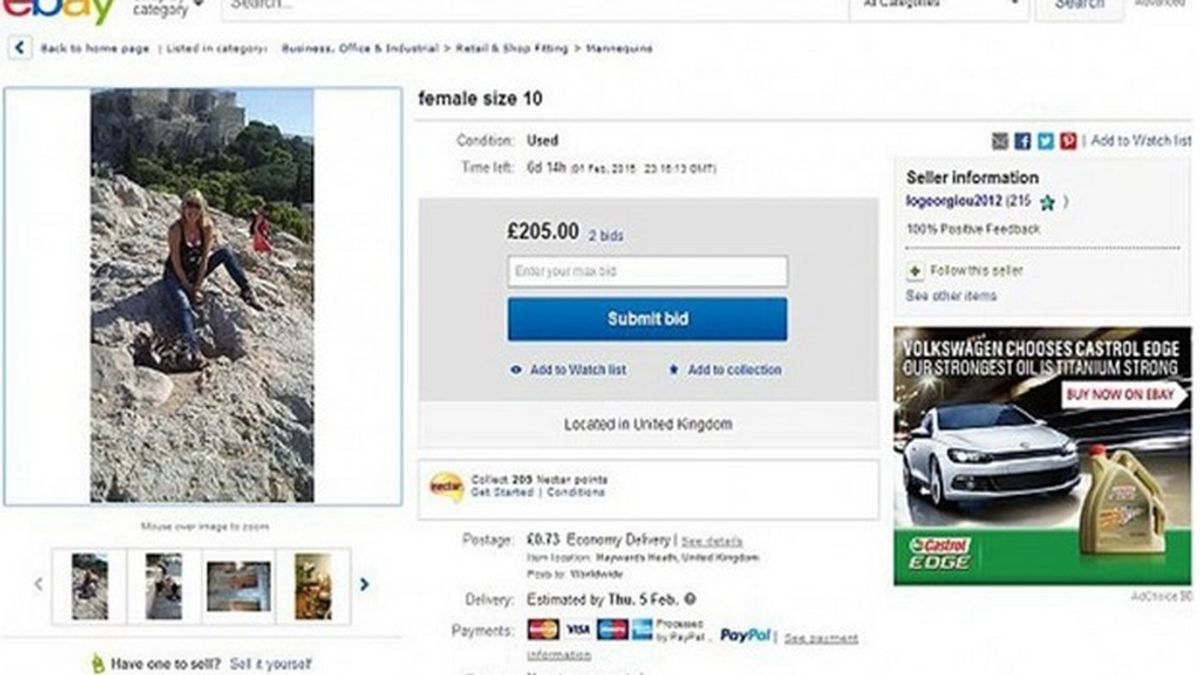 Una mujer se subasta en eBay para encontrar el hombre de su vida