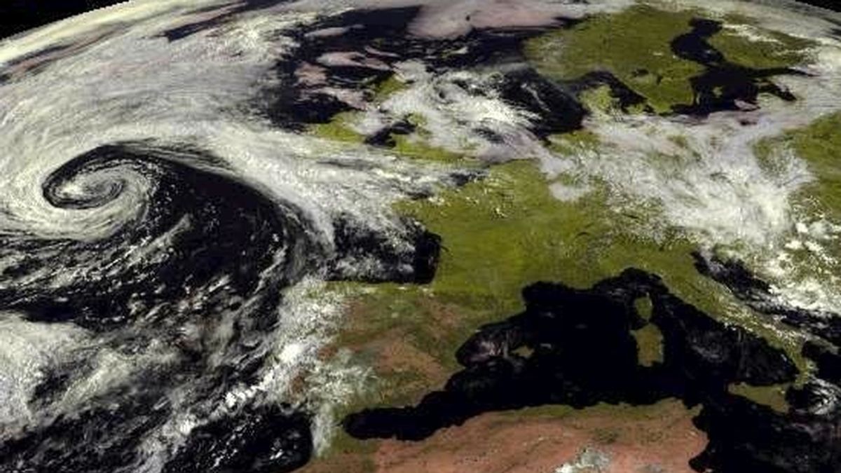 Fotografía tomada por el satélite Meteosat para la Agencia Estatal de Meteorología (Aemet). EFE