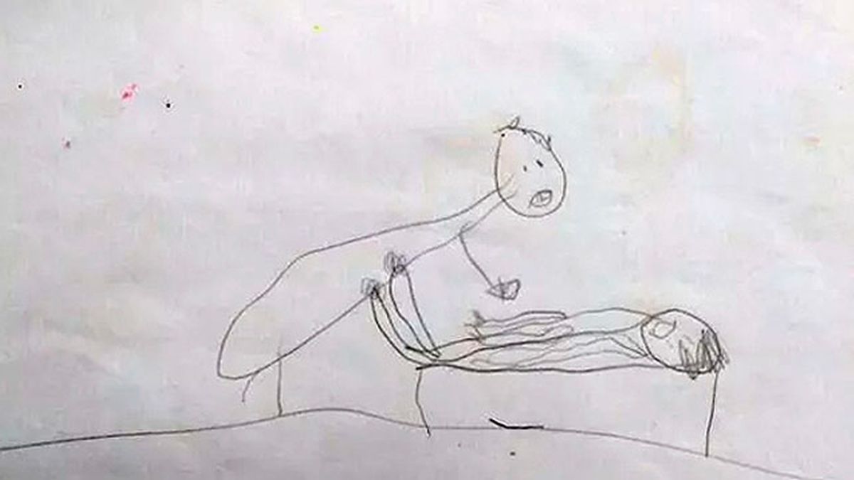 Una niña de cinco años revela con un dibujo cómo un sacerdote abusó de ella
