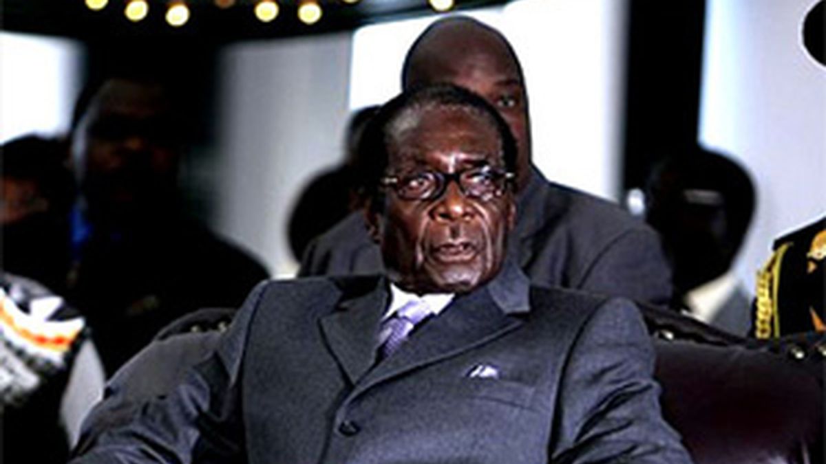 Robert Mugabe durante la cumbre. Foto: AP.