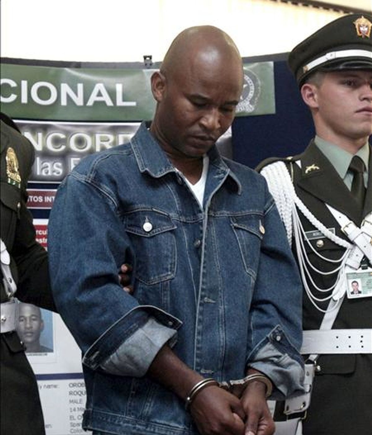 Foto de archivo de Luis Orobio Lobón, miembro de las Fuerzas Armadas Revolucionarias de Colombia (FARC), que fue extraditado a Estados Unidos, donde se le acusa de participar en el secuestro de un ciudadano estadounidense en Panamá. EFE/Archivo