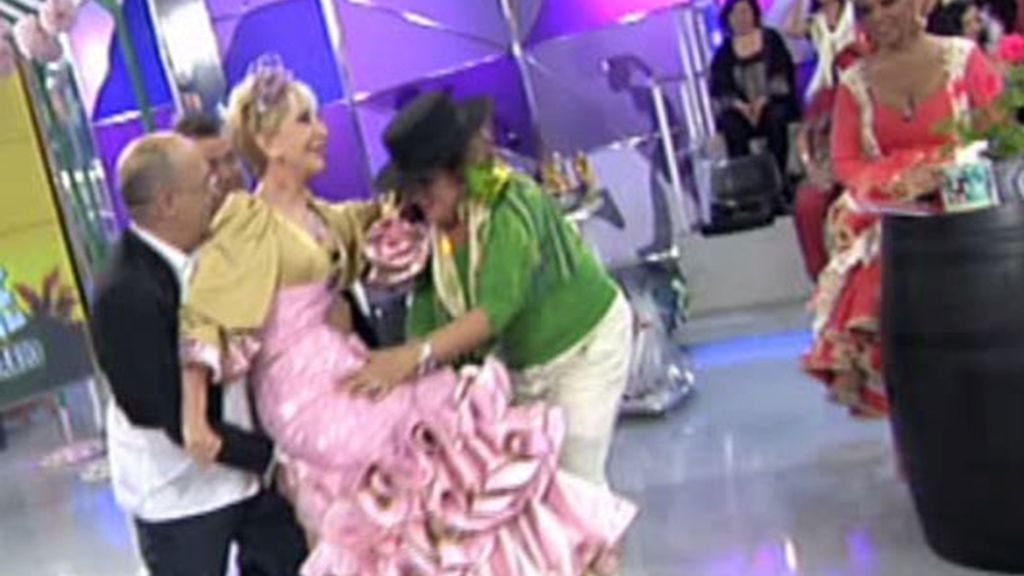 'Sálvame' cumple años y lo celebra con su particular Feria de Abril