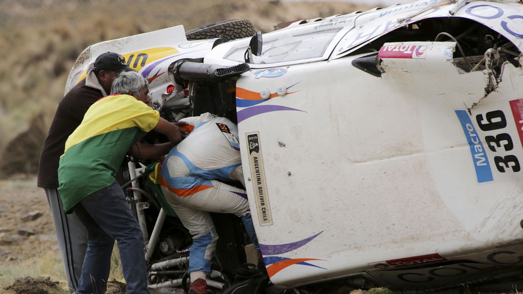 Los asombrosos accidentes de Juan Manuel Silva y Matthew Campbell en el Dakar