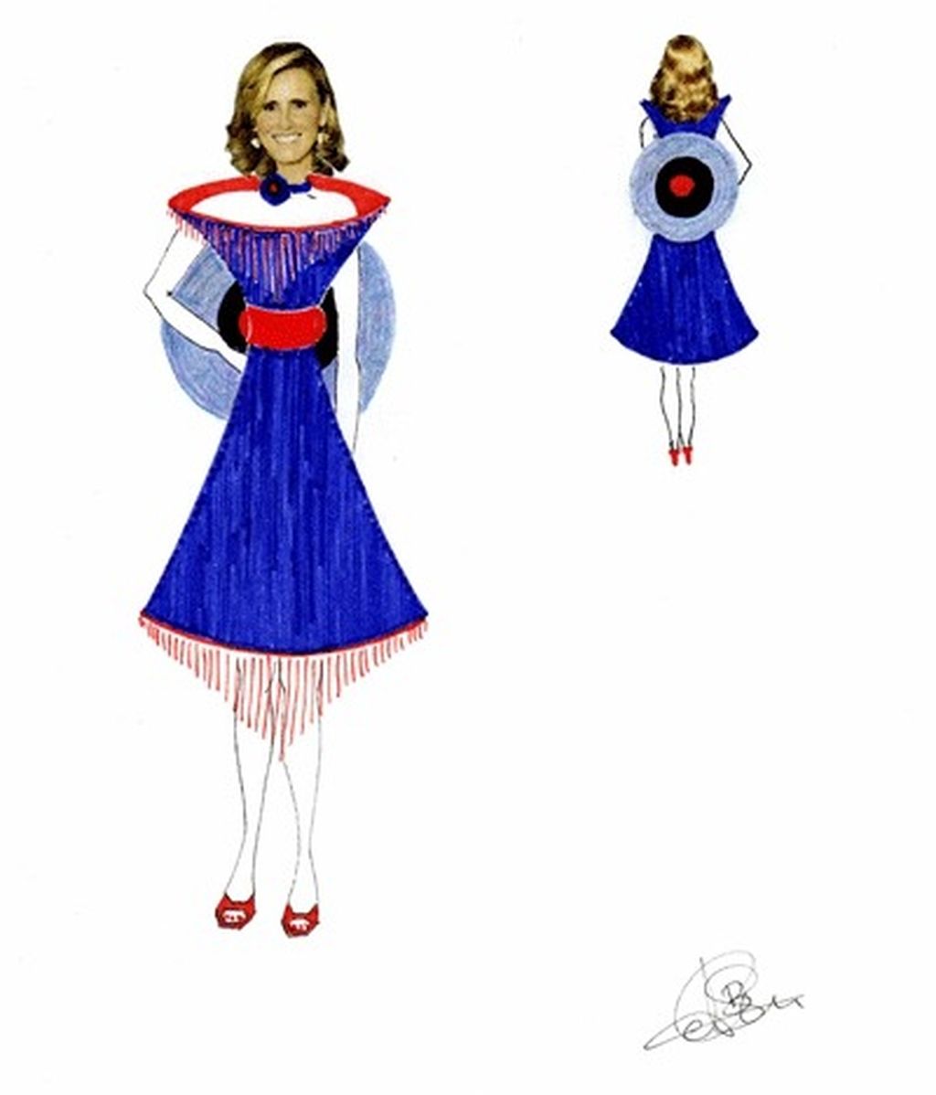 Los bocetos para el estilismo de Mercedes Milá en GH 12