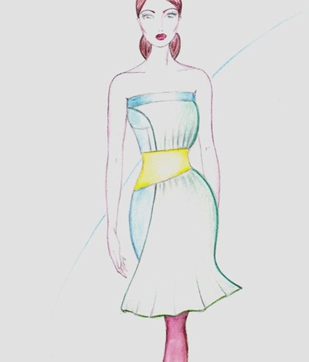 Los bocetos para el estilismo de Mercedes Milá en GH 12