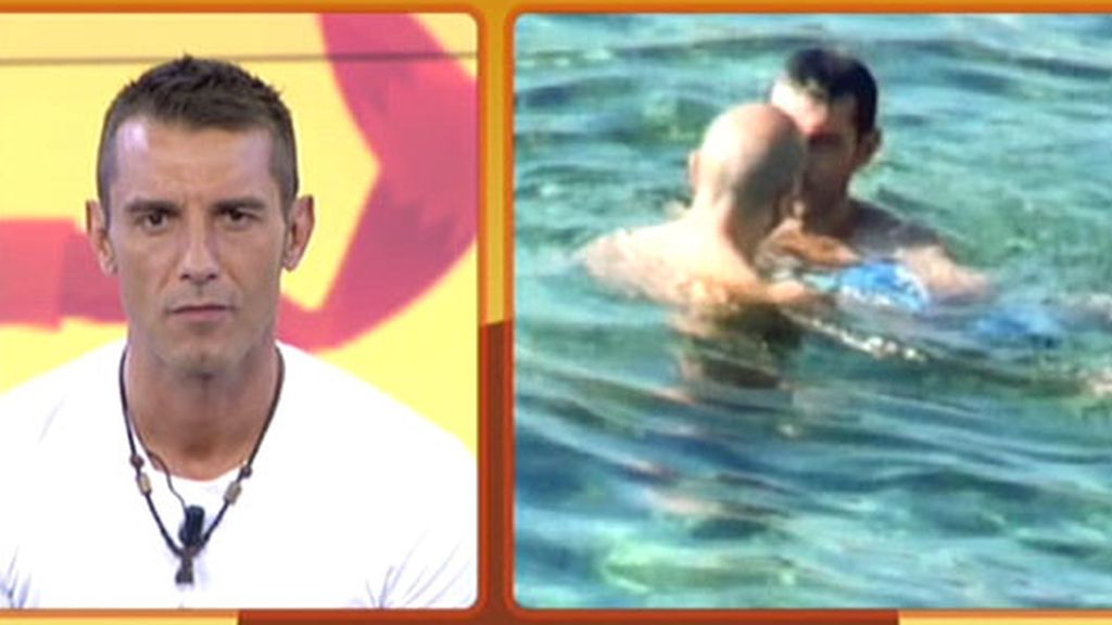 Jesús Vázquez, besos en Ibiza