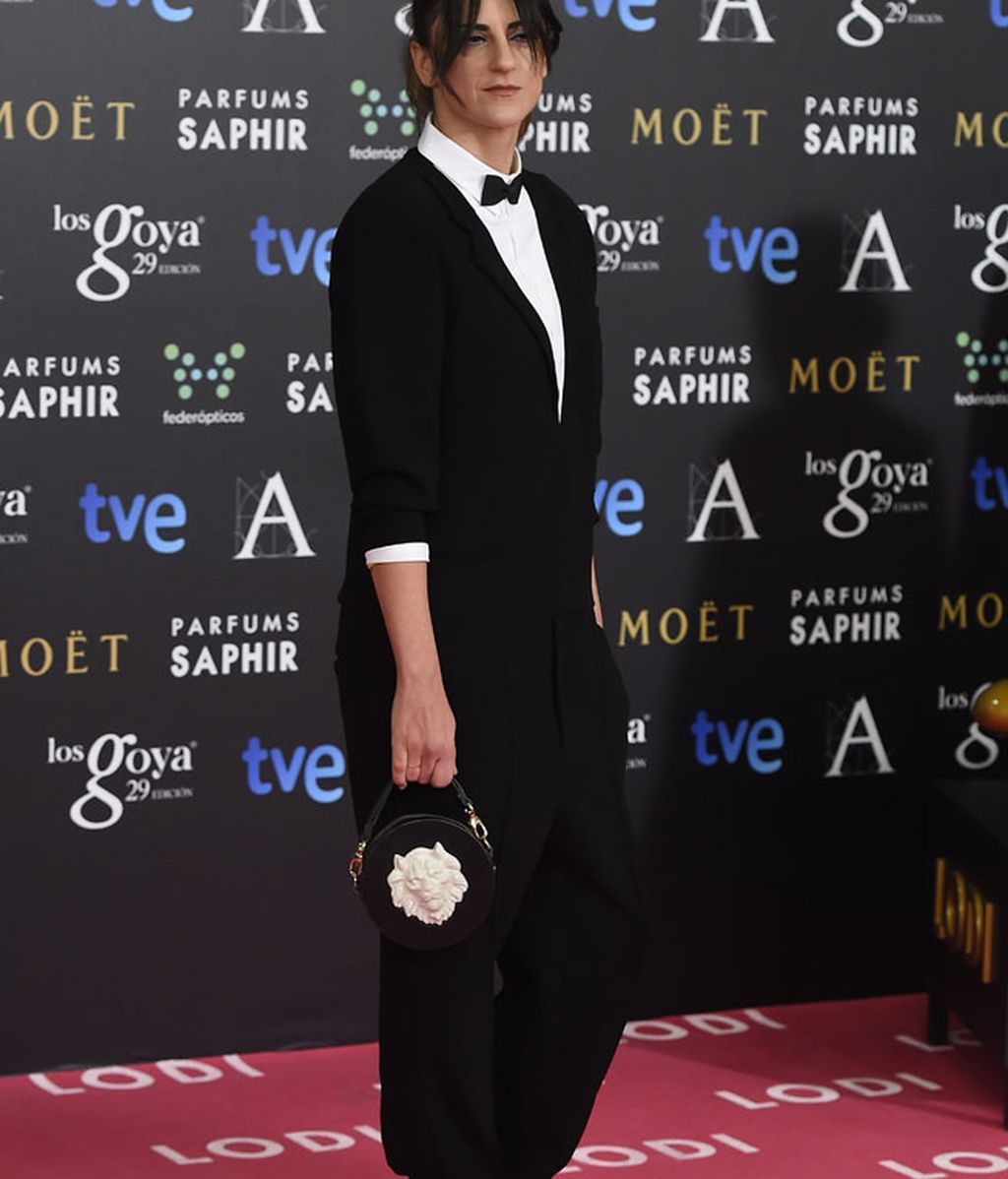 Beatriz sanchis en la alfombra de Los Goya