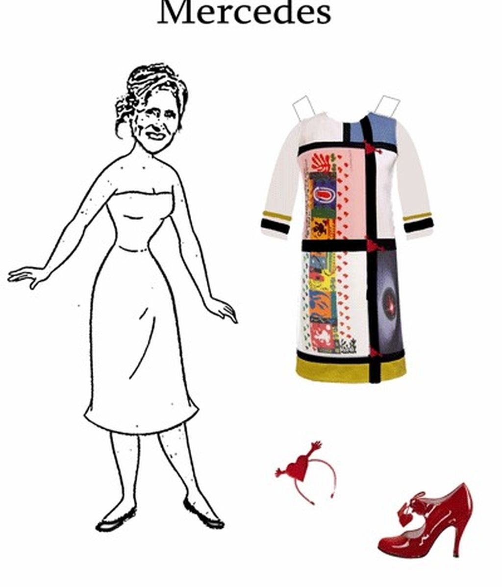 Los bocetos para el estilismo de Mercedes Milá en GH 12