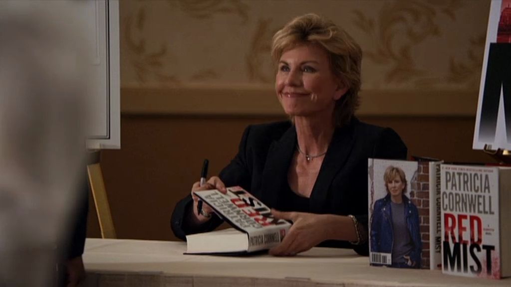 El cameo de Patricia Cornwell, en fotos