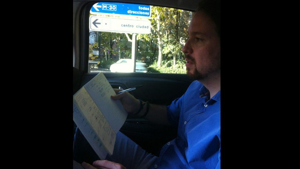 El secretario general de Podemos, Pablo Iglesias, se reúne con Mariano Rajoy