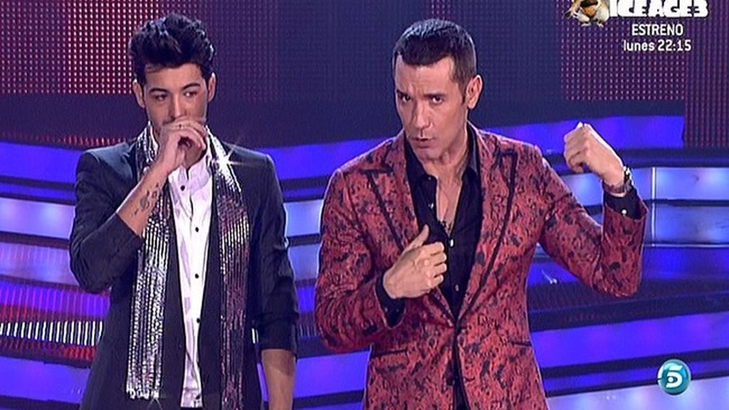 El artista cantó 'Hoy tengo ganas de ti'