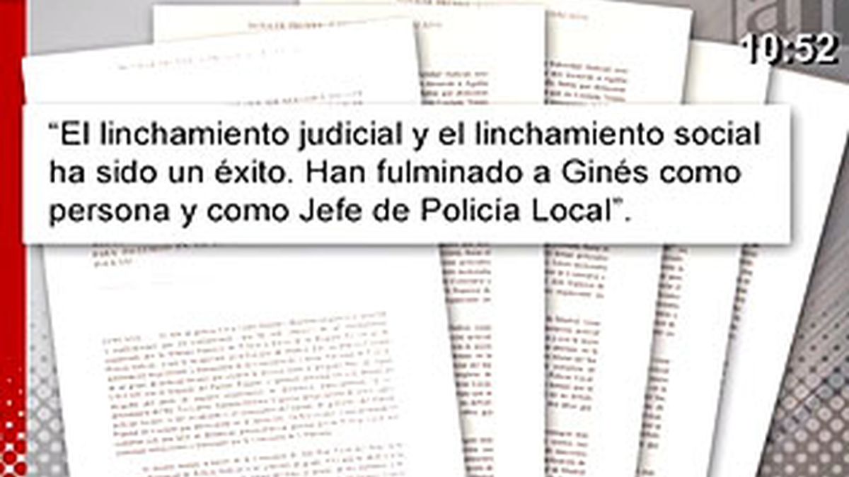 El comunicado redactado por el abogado de Ginés