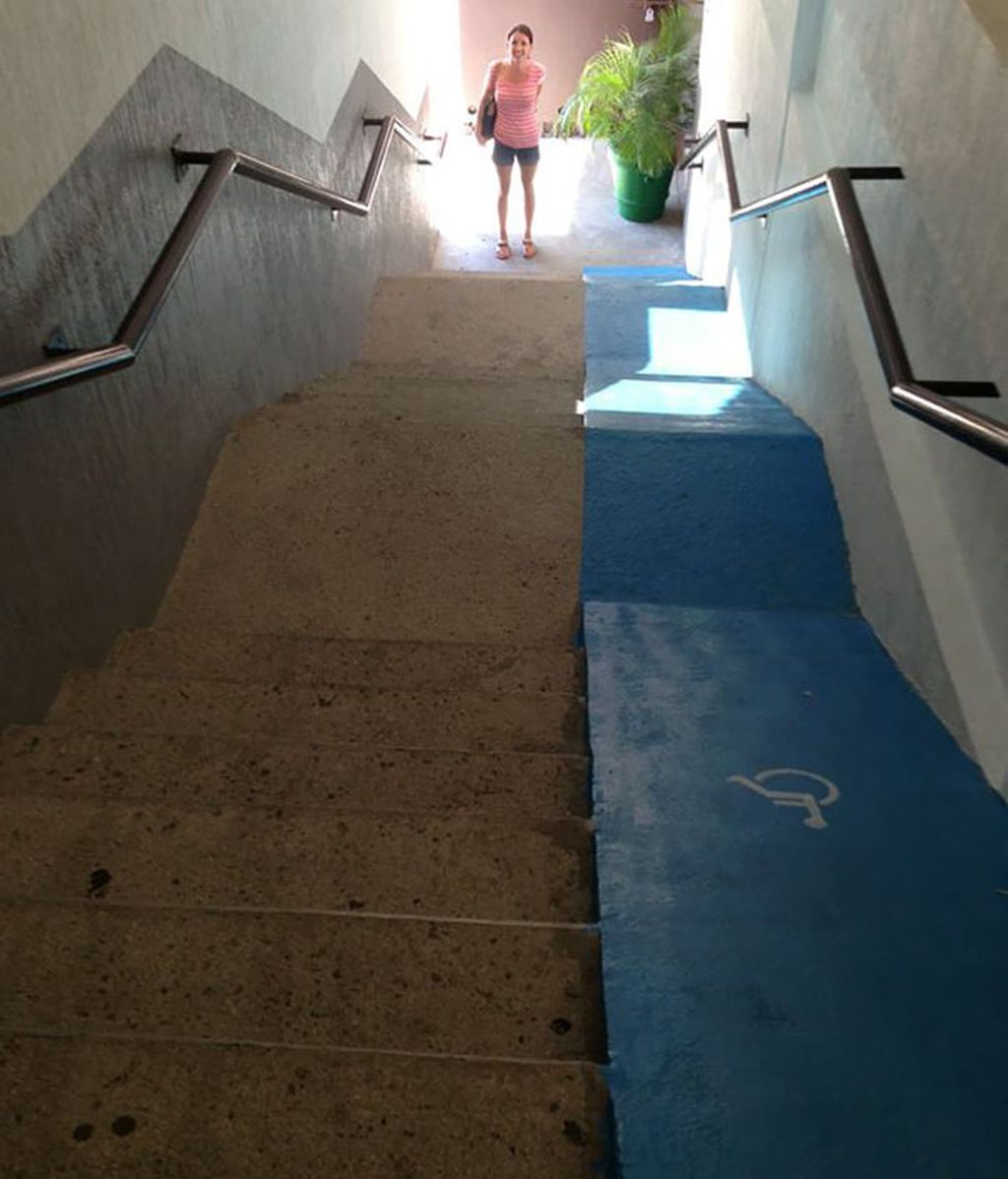 Una rampa de minusválidos nada peligrosa
