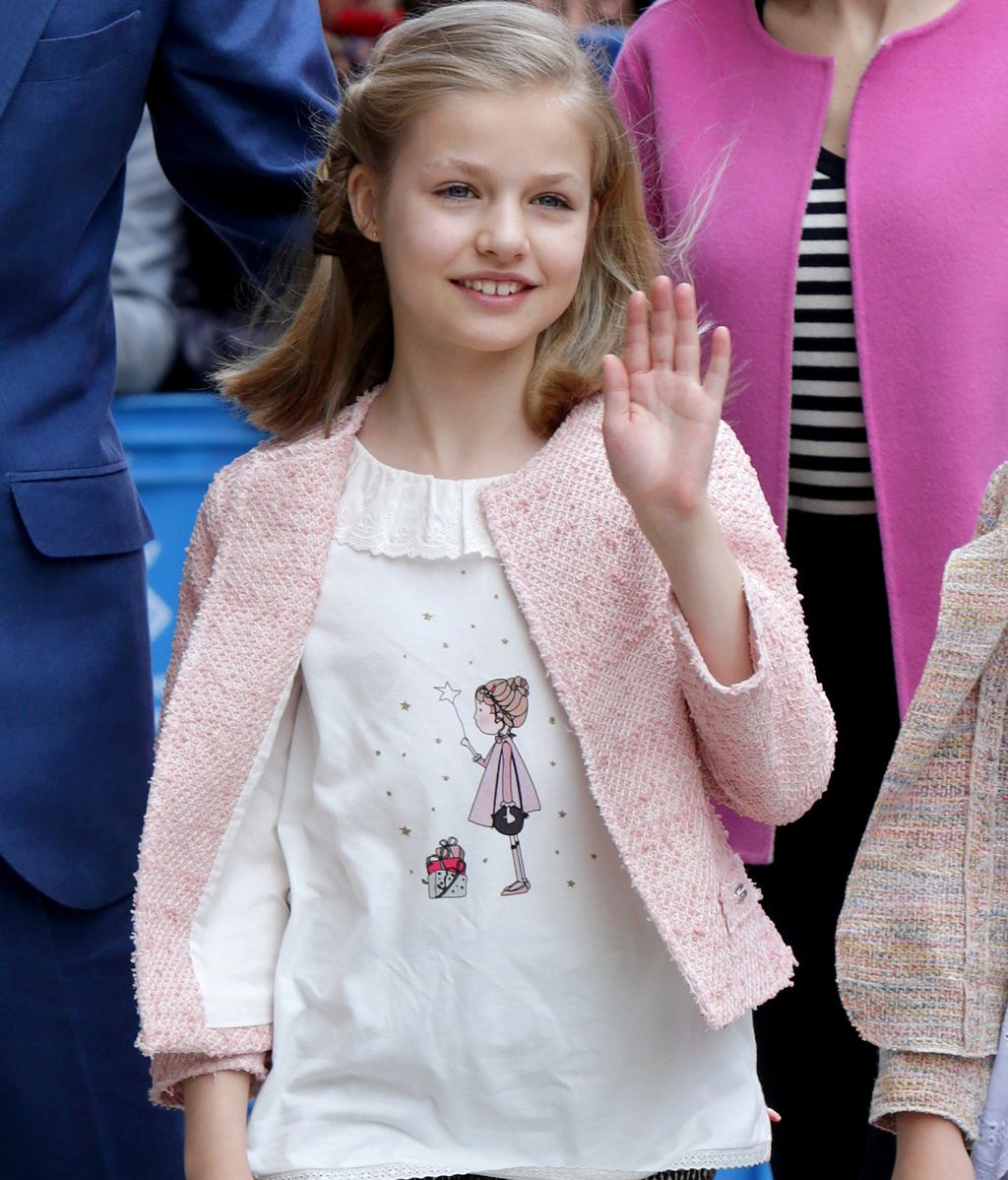 Leonor en la misa de Pascua en Mallorca