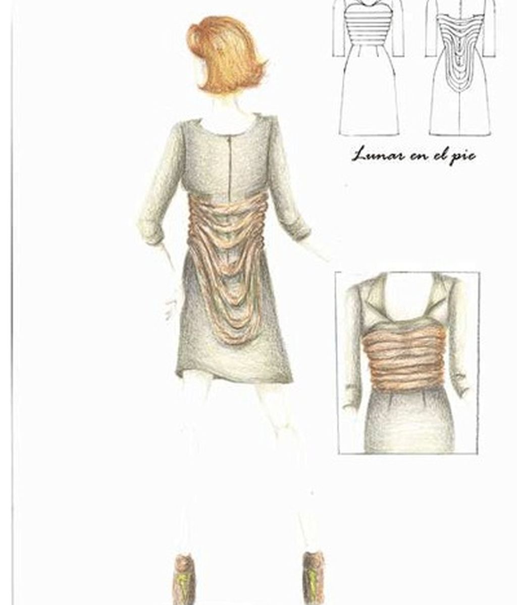 Los bocetos para el estilismo de Mercedes Milá en GH 12