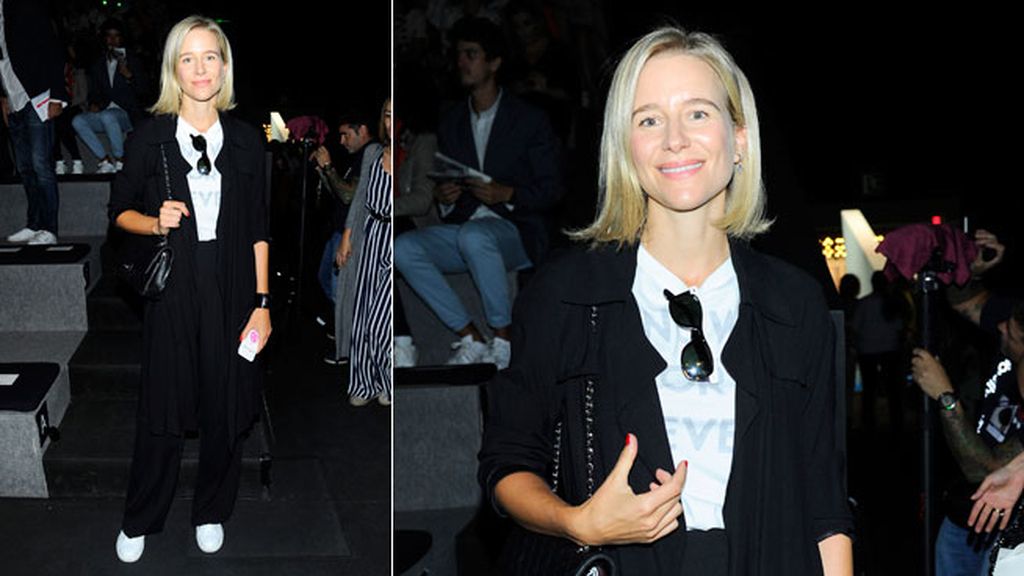 María León en el 'frontrow' del desfile de Alvarno