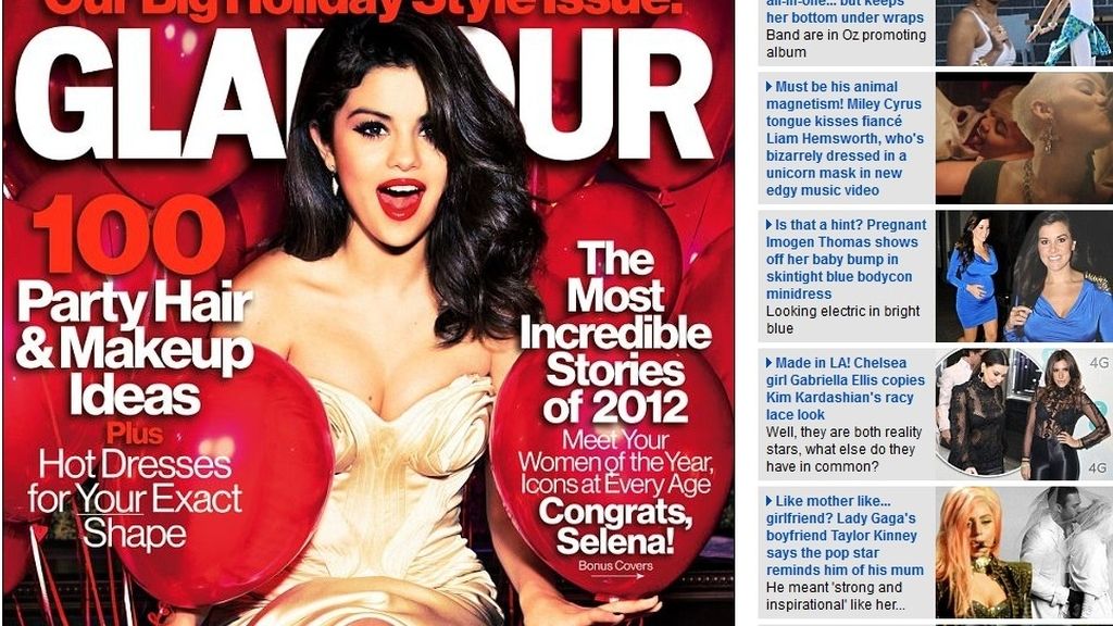 Selena Gómez, portada de la revista 'Glamour'
