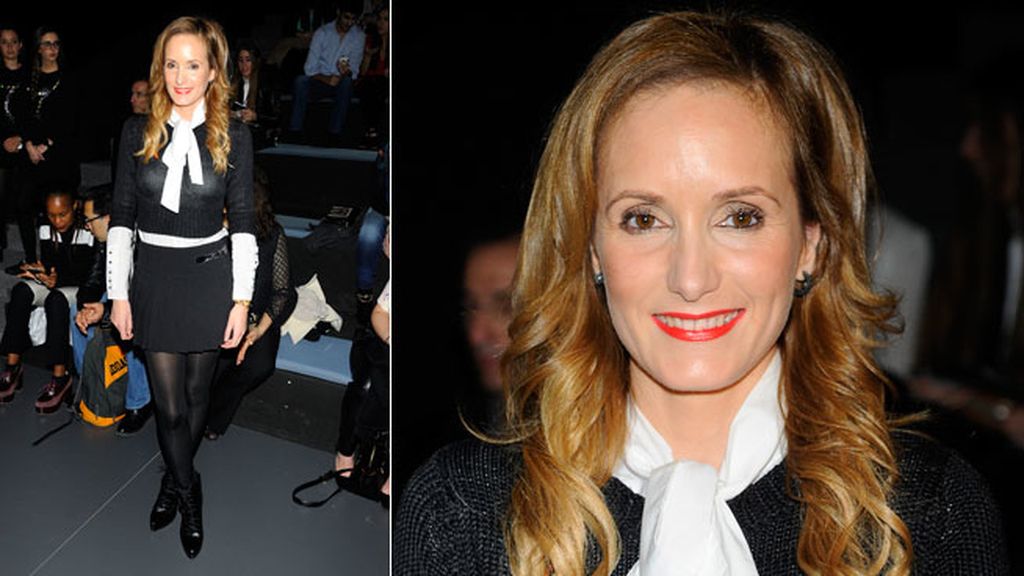 Sandra Ibarra en el desfile de Juana Martín