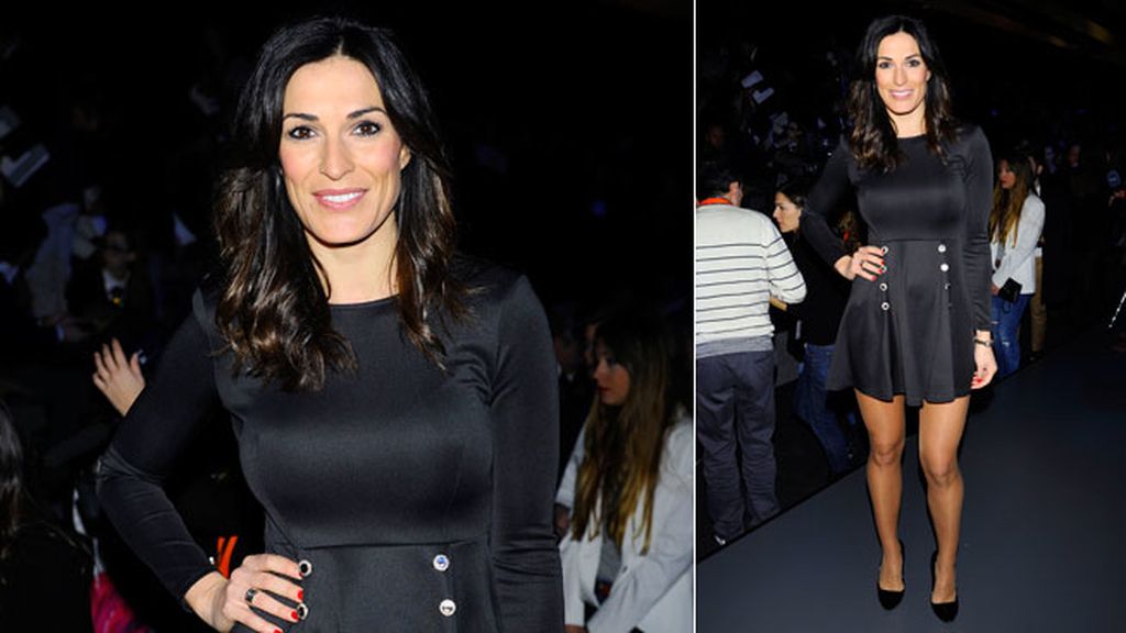 Verónica Hidalgo en el desfile de Ulises Mérida