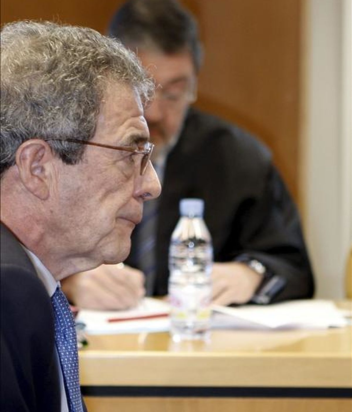 El presidente de Telefónica, César Alierta, durante el juicio oral por el caso Tabacalera, después de que la Sección 17 de la Audiencia Provincial de Madrid haya decidido reanudar el juicio. EFE