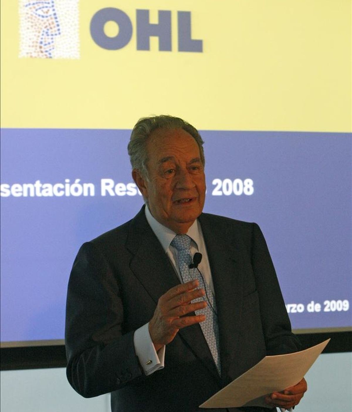 El presidente del grupo constructor OHL, Juan Miguel Villar Mir. EFE/Archivo