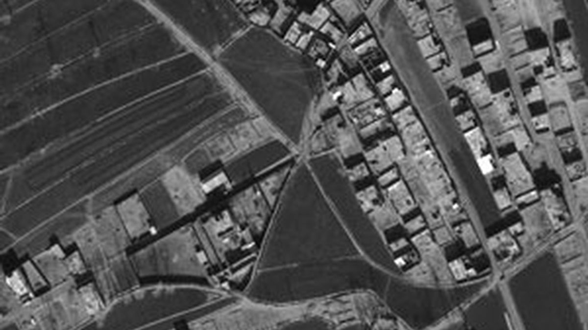 Vista aérea del complejo donde se ocultaba Bin Laden. Foto: GTres