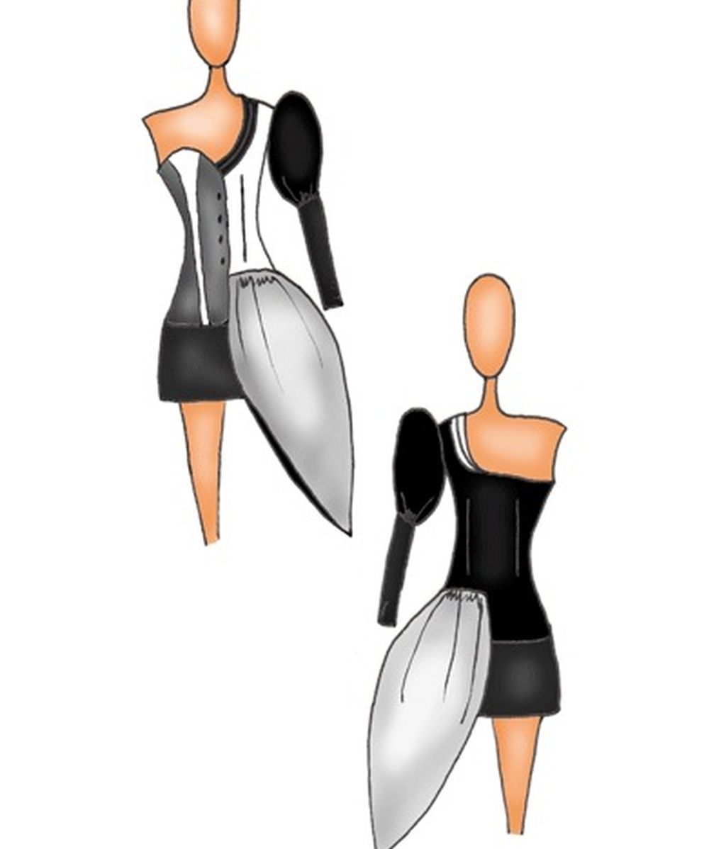 Los bocetos para el estilismo de Mercedes Milá en GH 12