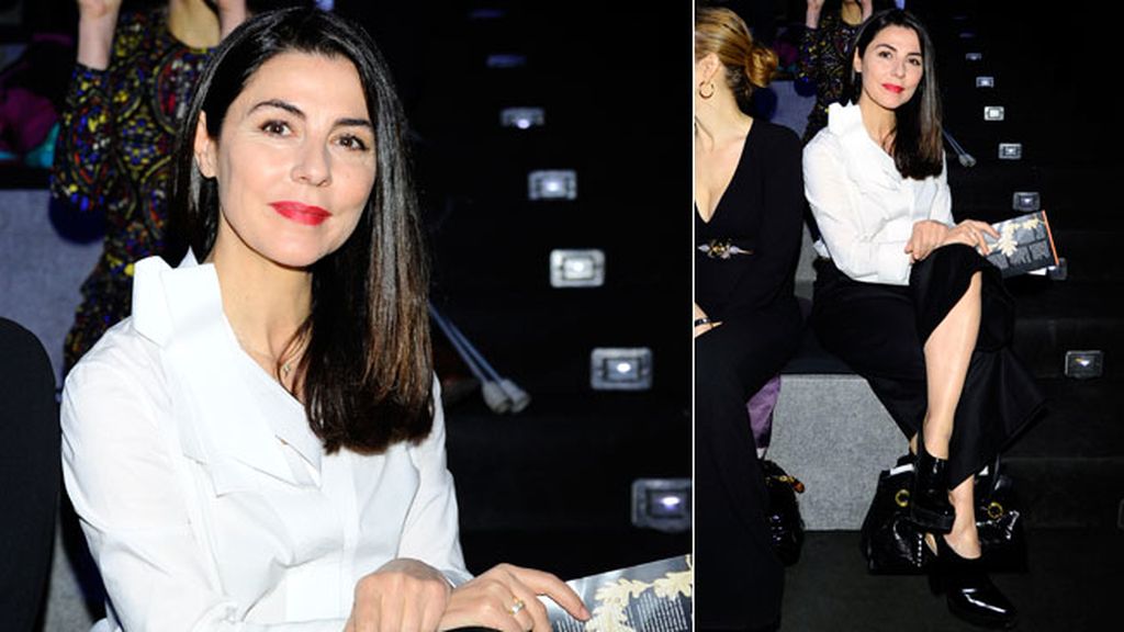 María Fernández en el desfile de Ulíses Mérida