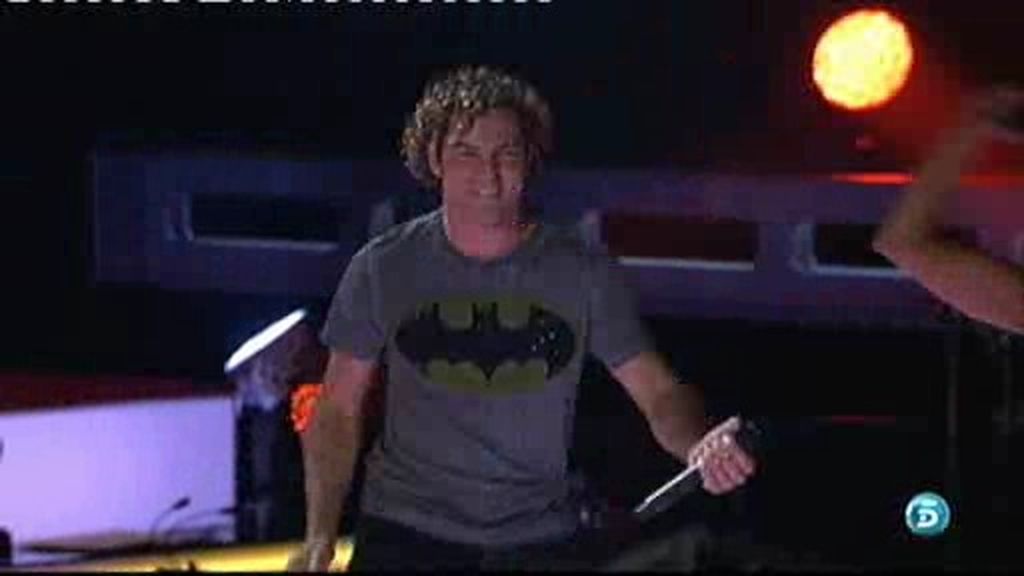 La comentadísima camiseta de Bisbal con el emblema de 'Batman'