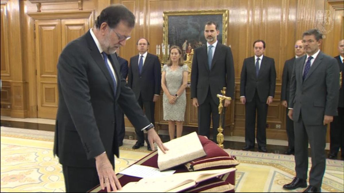 Rajoy jura su cargo como presidente del Gobierno