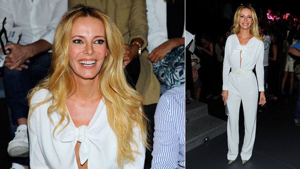 Paula Vázquez, con un mono de The 2nd Skin Co,en el desfile de la marca