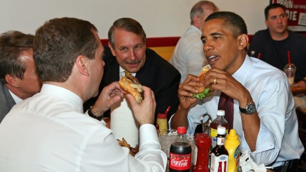 Barack Obama y Dmitry Medvedev