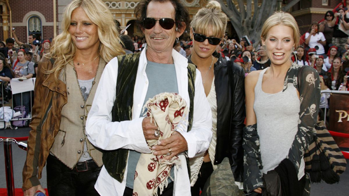 Keith Richards y su familia