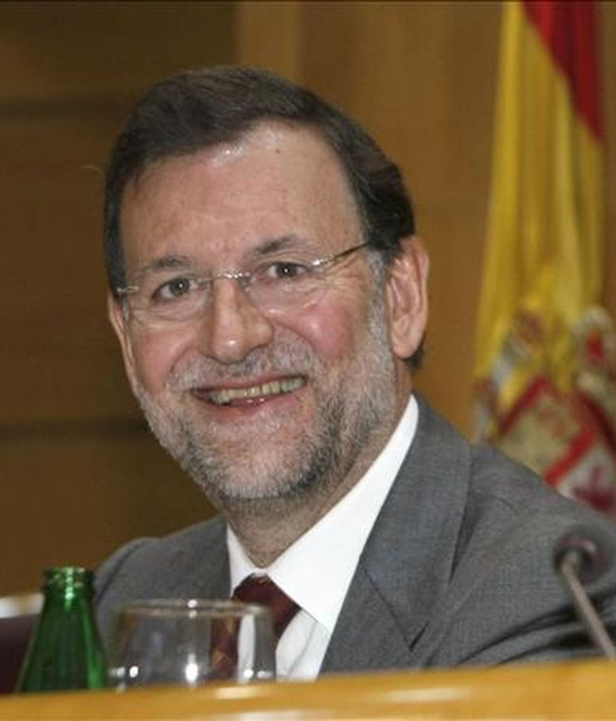 El presidente del PP, Mariano Rajoy, ha asegurado que la gran preocupación de Trillo es que "sancionen a sus colaboradores". Vídeo: ATLAS