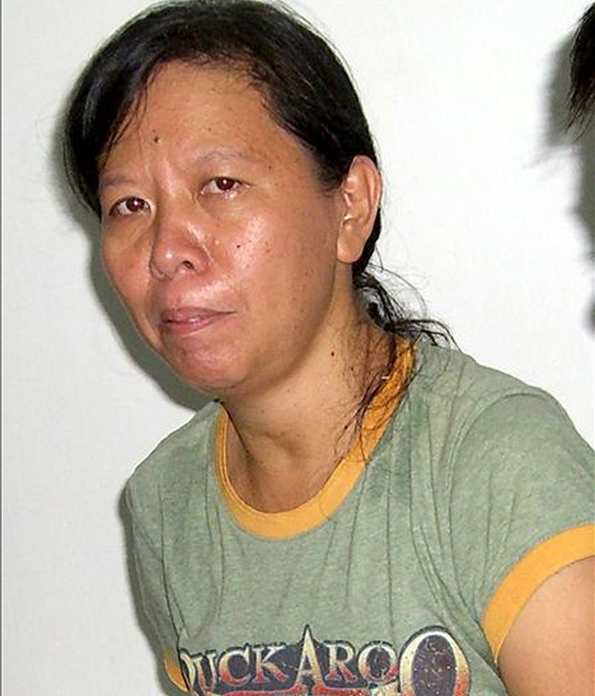 La empleada filipina del Comité Internacional de la Cruz Roja Mary Jean Lacaba, tras ser liberada por el grupo terrorista Abu Sayaf. EFE