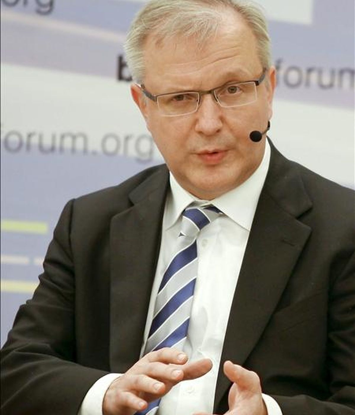 En la imagen, el comisario europeo de Asuntos Económicos, Olli Rehn. EFE/Archivo