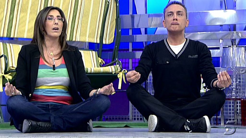 Una clase de yoga poco usual