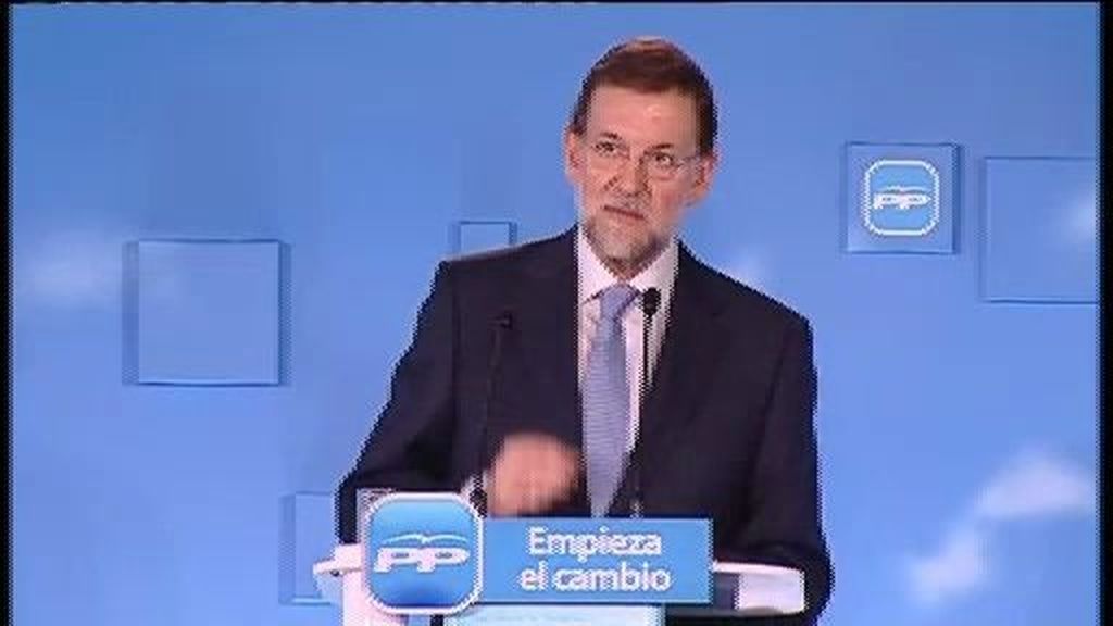 Rajoy: "El paro es la primera razón para el cambio político"