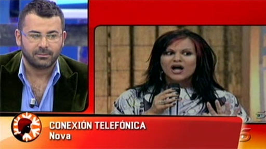 Nova, indignada con Jorge Javier