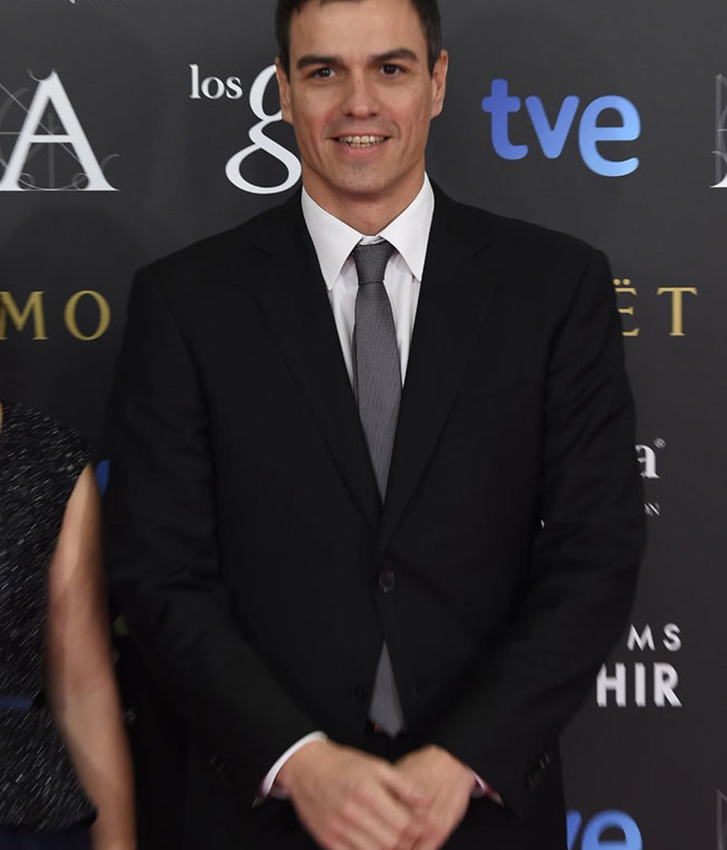 Pedro Sánchez en la alfombra de Los Goya