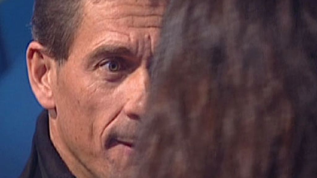 Cara de póquer de Joaquín a Marta en su reencuentro antes de salir expulsado