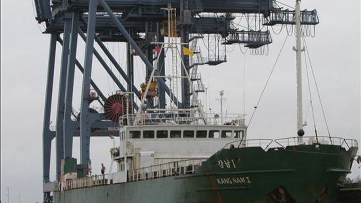 La nave atrajo el interés de Estados Unidos cuando abandonó un puerto norcoreano ayer. EFE/Archivo