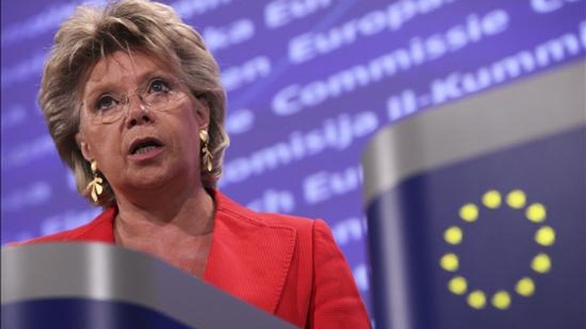 La comisaria europea de Justicia, Viviane Reding. EFE/Archivo