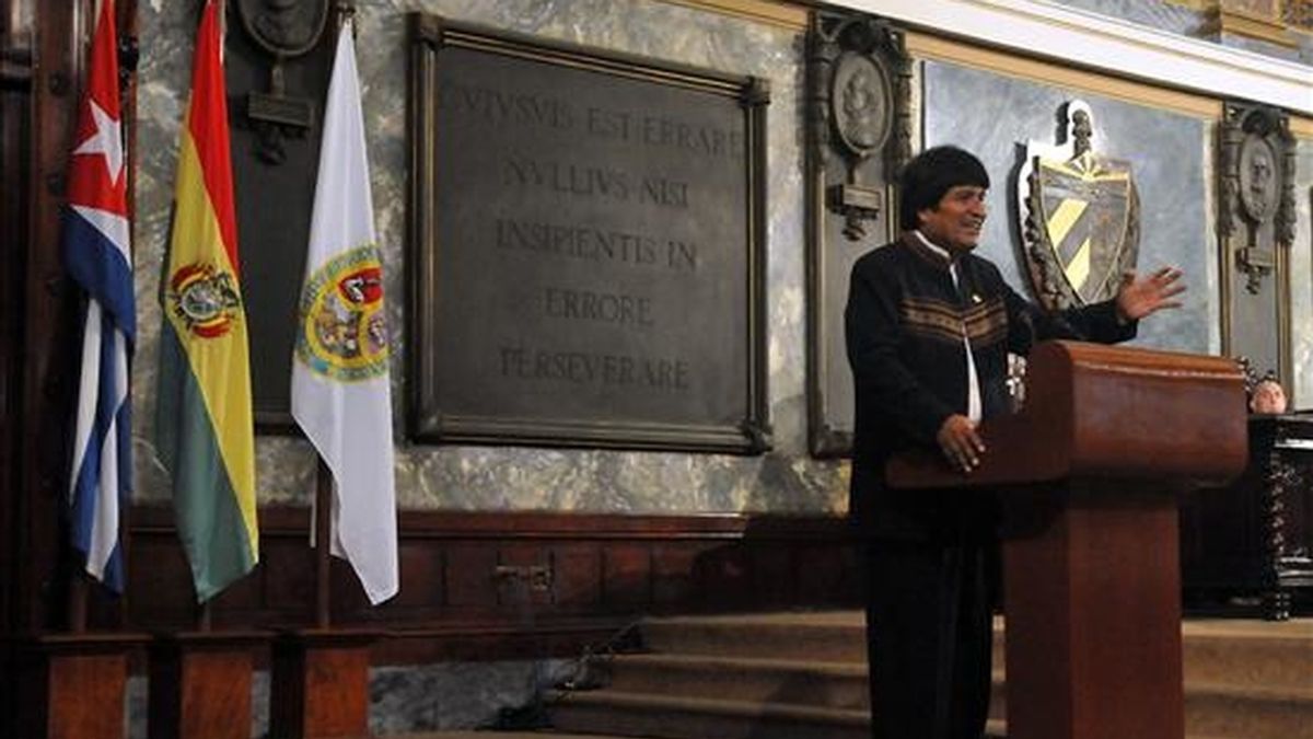 El presidente boliviano se reunió durante dos horas con el líder cubano. Video: ATLAS.